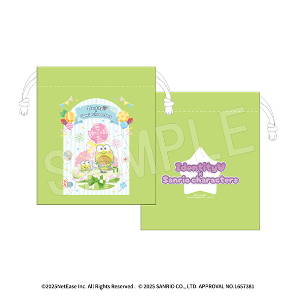 IdentityV 第五人格×サンリオキャラクターズ_ミニ巾着 泣き虫×けろけろけろっぴ