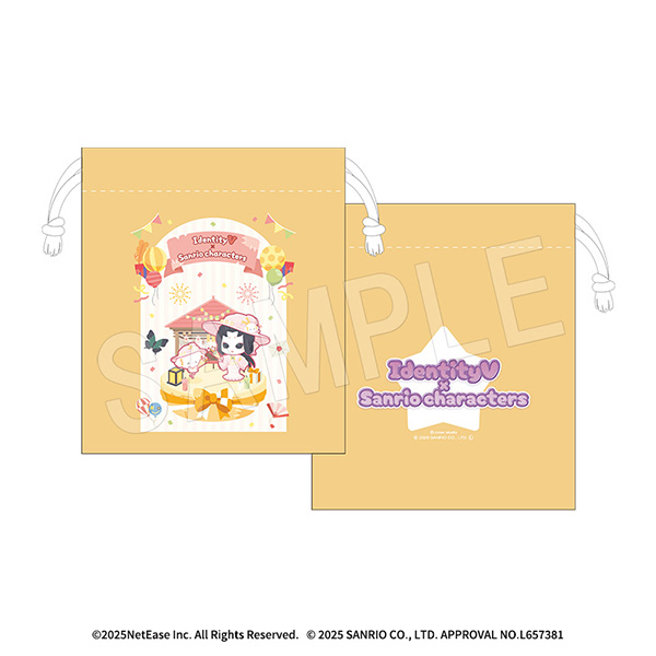 IdentityV 第五人格×サンリオキャラクターズ_ミニ巾着 芸者×こぎみゅん