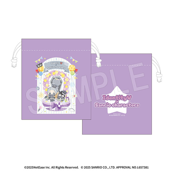 IdentityV 第五人格×サンリオキャラクターズ_ミニ巾着 納棺師×バッドばつ丸