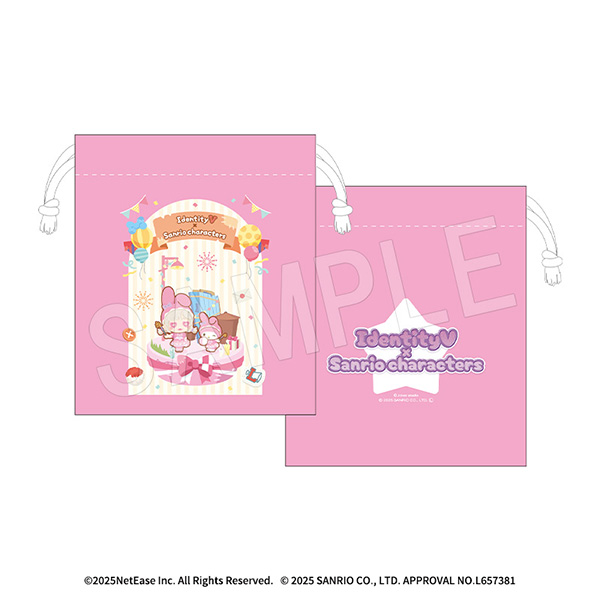 IdentityV 第五人格×サンリオキャラクターズ_ミニ巾着 応援団×マイメロディ