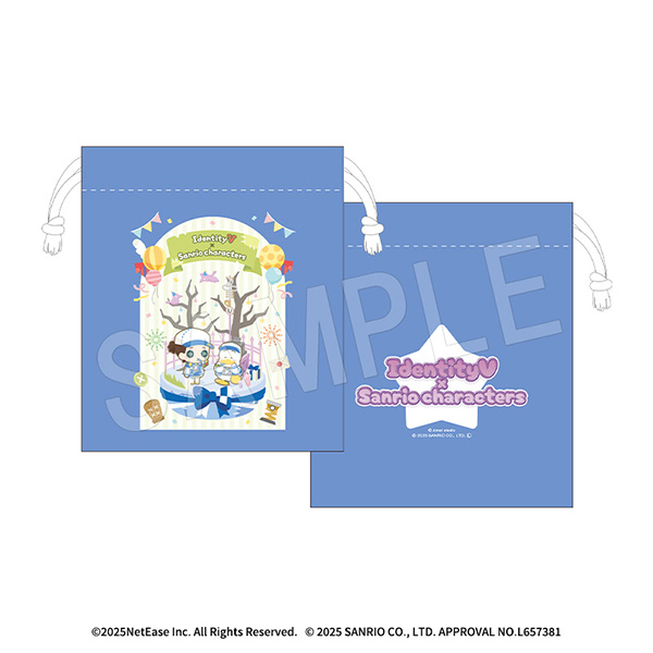 IdentityV 第五人格×サンリオキャラクターズ_ミニ巾着 傭兵×あひるのペックル