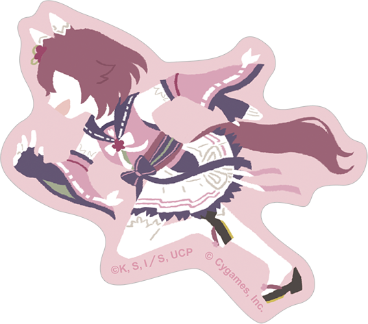 ウマ娘 シンデレラグレイ_ステッカー／ゆるパレット　サクラチヨノオー
