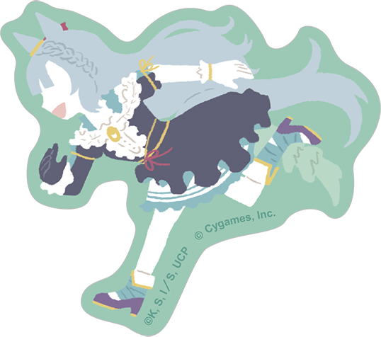 ウマ娘 シンデレラグレイ_ステッカー／ゆるパレット　メジロアルダン