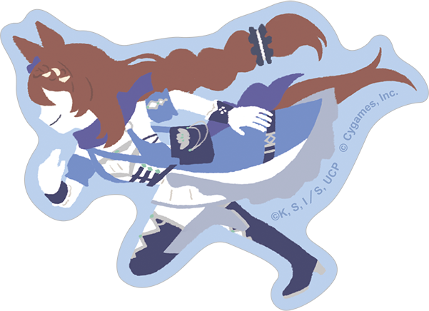 ウマ娘 シンデレラグレイ_ステッカー／ゆるパレット　スーパークリーク