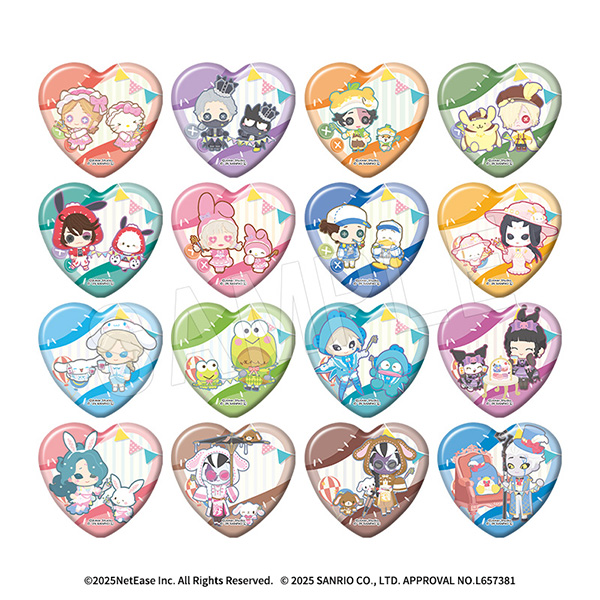 Identity×Sanrio トレーディングハート缶バッジvol.2 5box Identity×Sanrio トレーディングハート缶バッジvol.2 5box