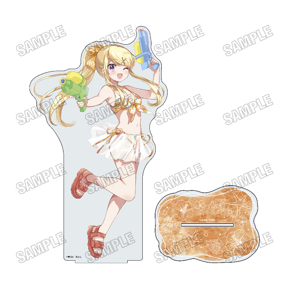きんいろモザイク_描き下ろしBIGアクリルスタンドLL【水着ver.】?九条 カレン