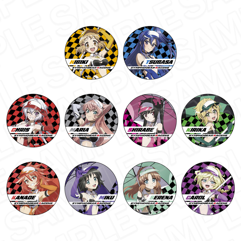 戦姫絶唱シンフォギアXV_ホログラムカンバッジ(ブラインド) SYMPHOGEAR RACING ver.