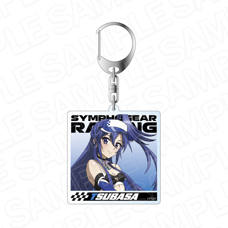 戦姫絶唱シンフォギアXV_ホログラムアクリルキーホルダー 風鳴 翼 SYMPHOGEAR RACING ver.