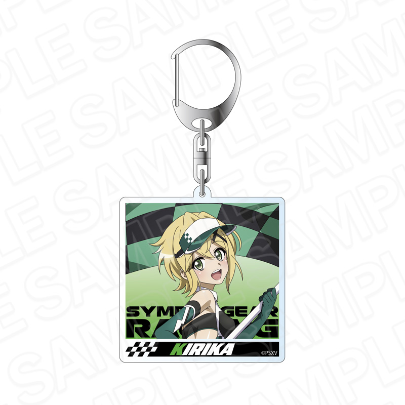戦姫絶唱シンフォギアXV_ホログラムアクリルキーホルダー 暁 切歌 SYMPHOGEAR RACING ver.