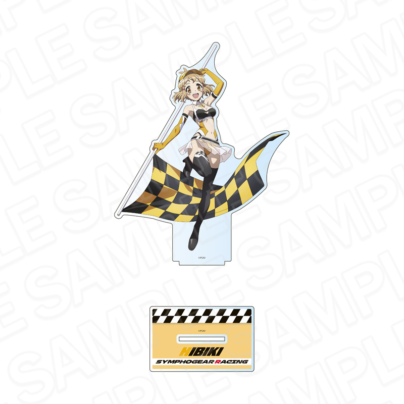 戦姫絶唱シンフォギアXV_ホログラムデカアクリルスタンド 立花 響 SYMPHOGEAR RACING ver.