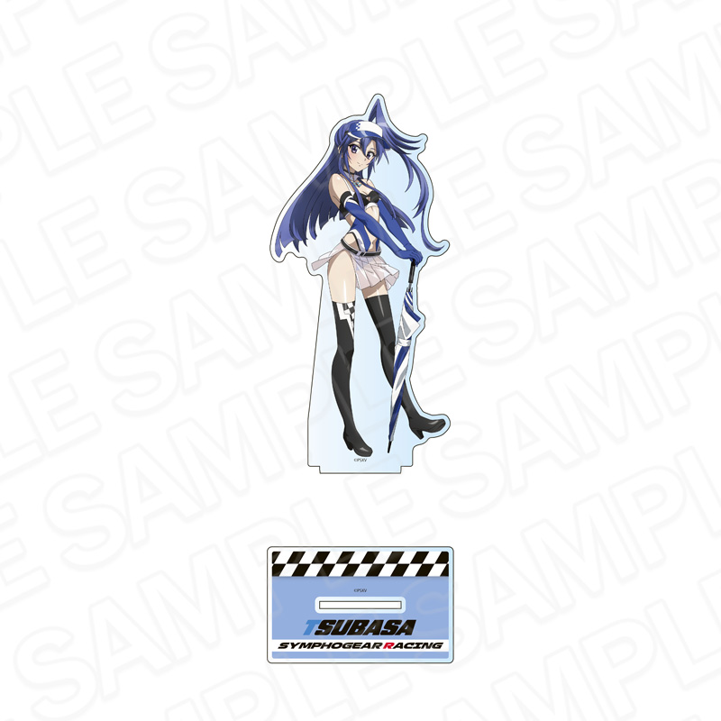 戦姫絶唱シンフォギアXV_ホログラムデカアクリルスタンド 風鳴 翼 SYMPHOGEAR RACING ver.