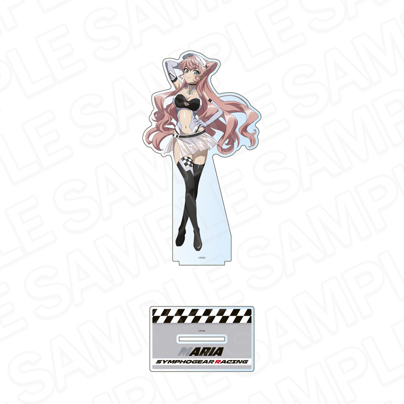 戦姫絶唱シンフォギアXV_ホログラムデカアクリルスタンド マリア・カデンツァヴナ・イヴ SYMPHOGEAR RACING ver.