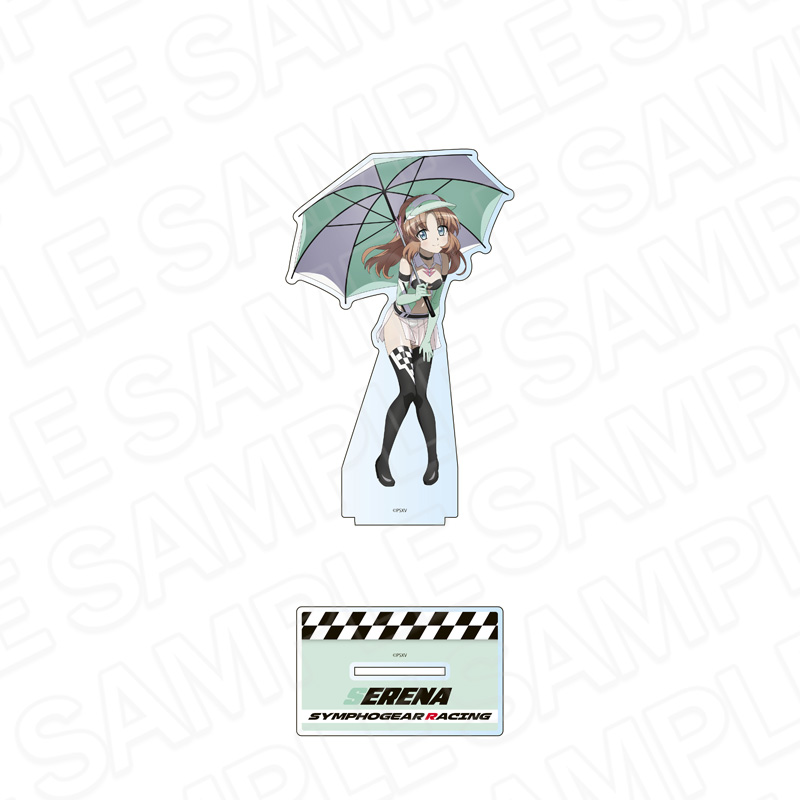 戦姫絶唱シンフォギアXV_ホログラムデカアクリルスタンド セレナ・カデンツァヴナ・イヴ SYMPHOGEAR RACING ver.
