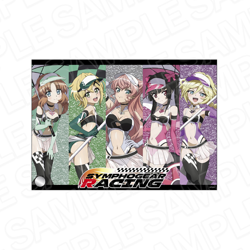 戦姫絶唱シンフォギアXV_ミニアクリルアート マリア&調&切歌&セレナ&キャロル SYMPHOGEAR RACING ver.