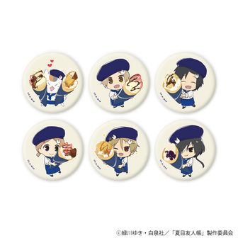 夏目友人帳　一番カフェ　セガ池袋GiGO 缶バッジくじ　和紙風缶バッジ　的場 夏目友人帳一番カフェセガ池袋GiGO 缶バッジくじ和紙風缶バッジ的場