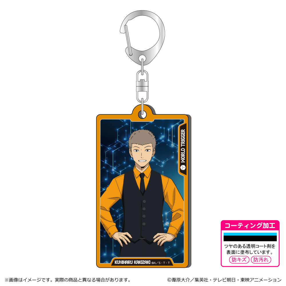 ワールドトリガー_＜黒ベストスーツver.＞ 第3 弾　メタルアクキー/柿崎 国治