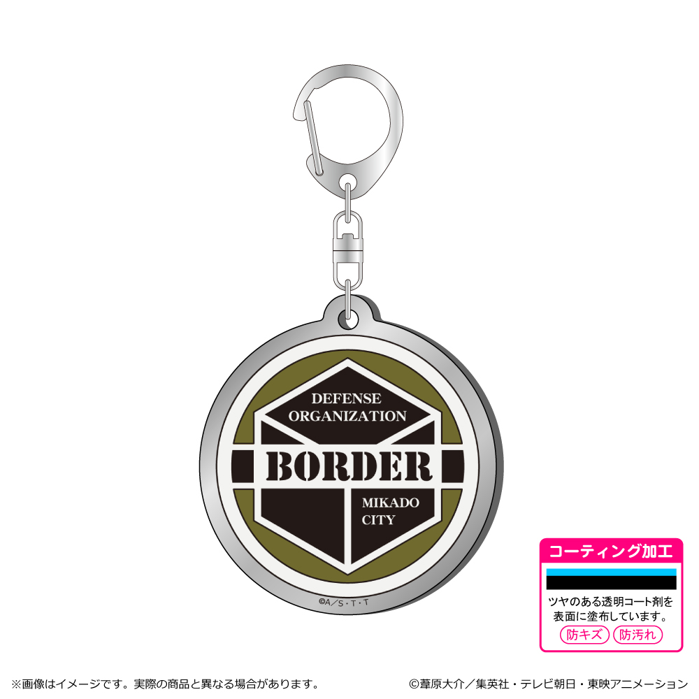 ワールドトリガー_＜黒ベストスーツver.＞ 第3 弾　メタルアクキー/ボーダーエンブレム