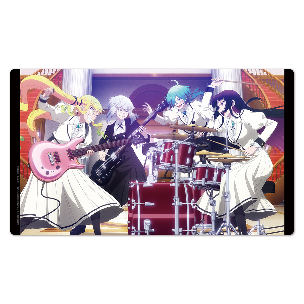 ロックは淑女の嗜みでして_キャラクターラバーマット りりさ&音羽&ティナ&環