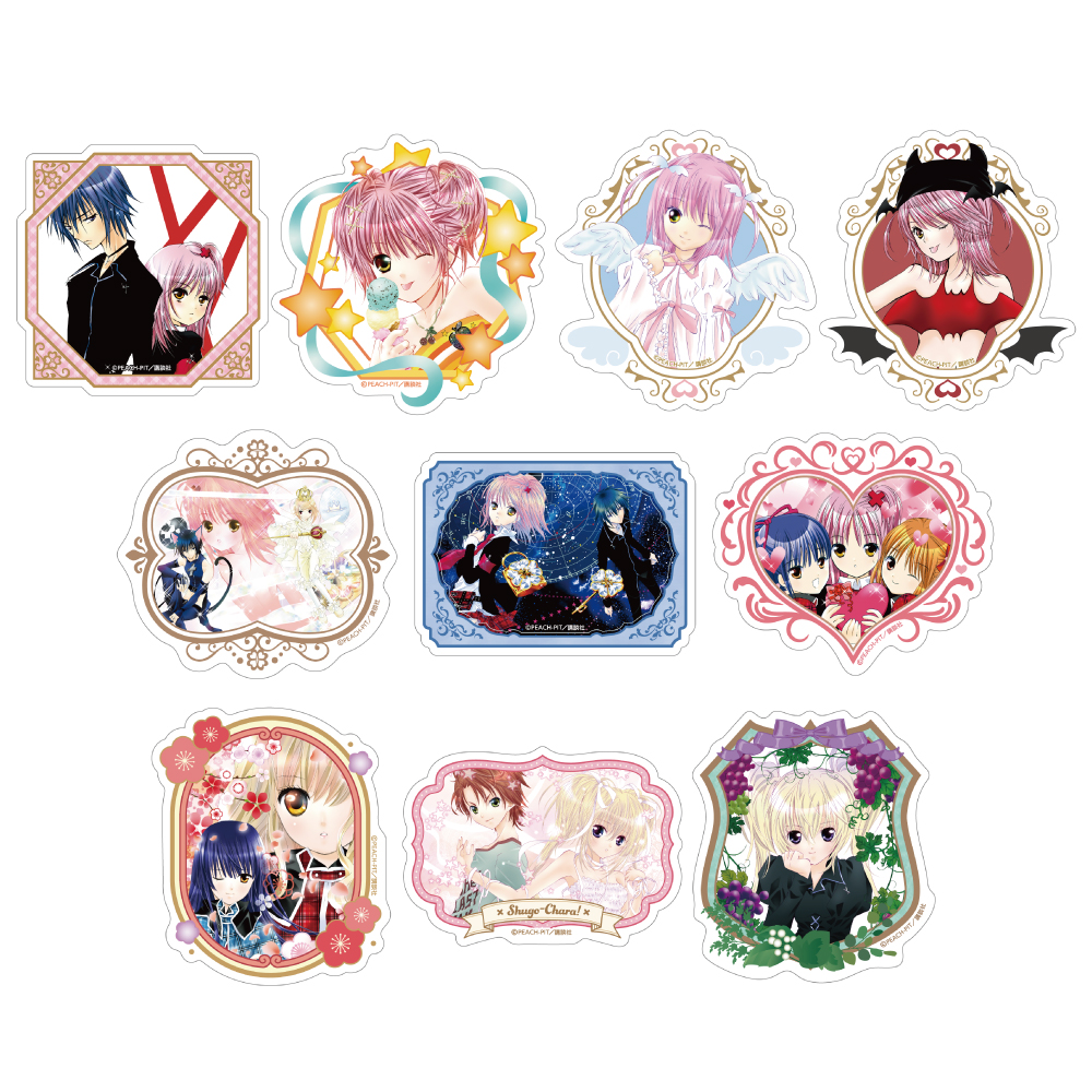 しゅごキャラ!_トレーディングホログラムクリアステッカー【BOX／10個入り】