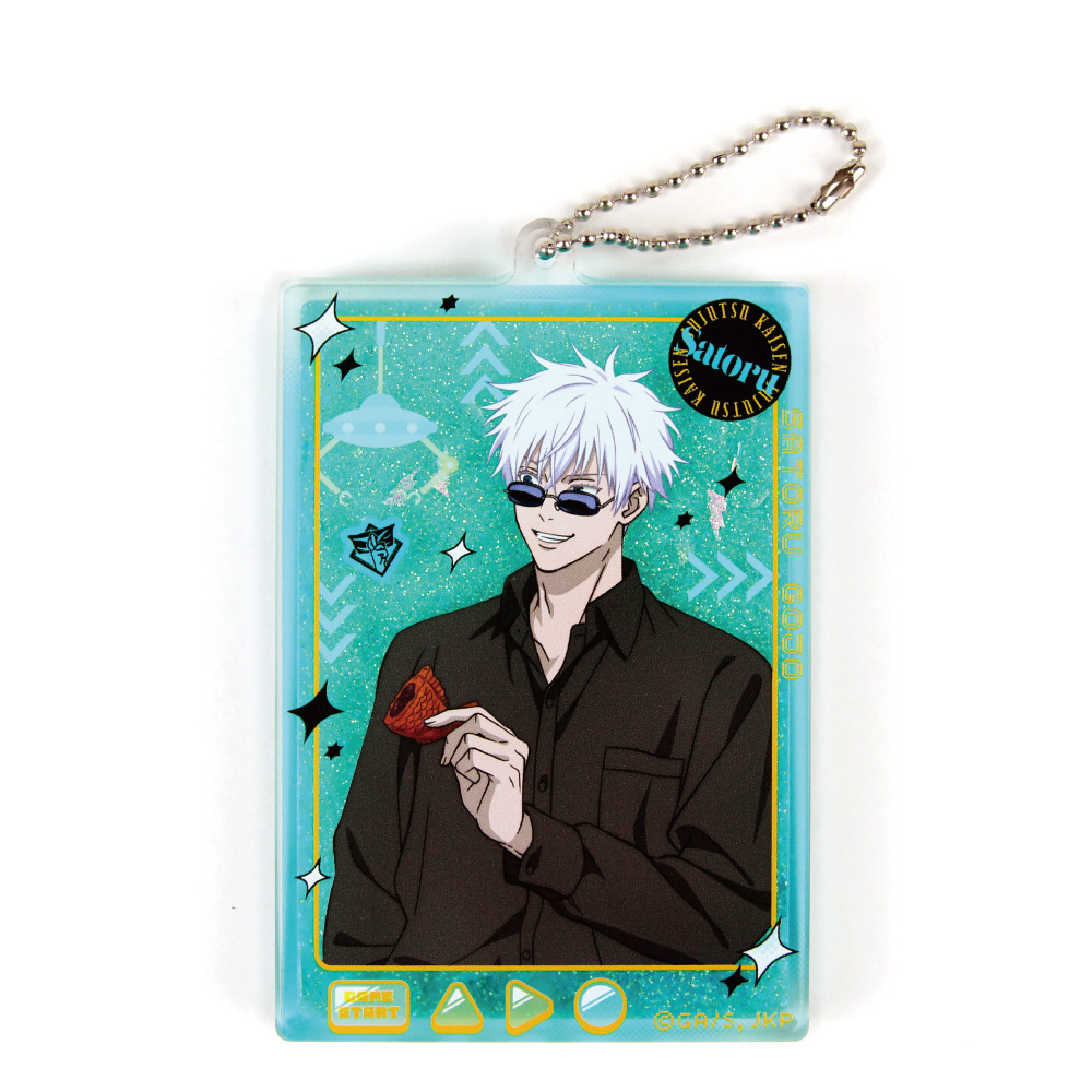 呪術廻戦_描き下ろしグリッターアクリルキーホルダー 五条悟
