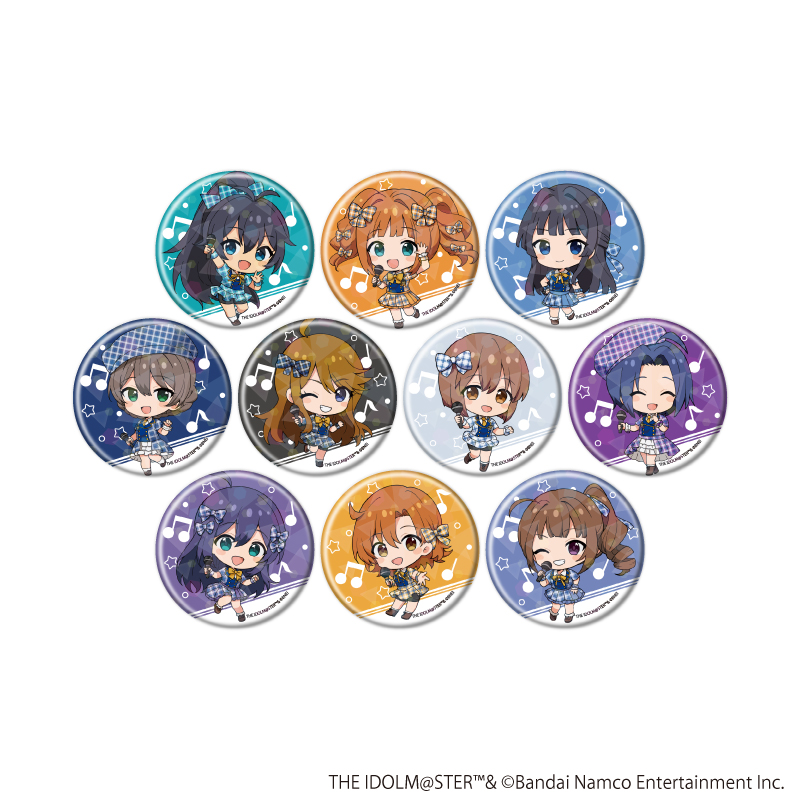 アイドルマスター ミリオンライブ！_(57mm)_ホログラム缶バッジ02/カラオケver. コンプリートセット(全10種)(ミニキャライラスト)【コンプリートセット/10個入り】