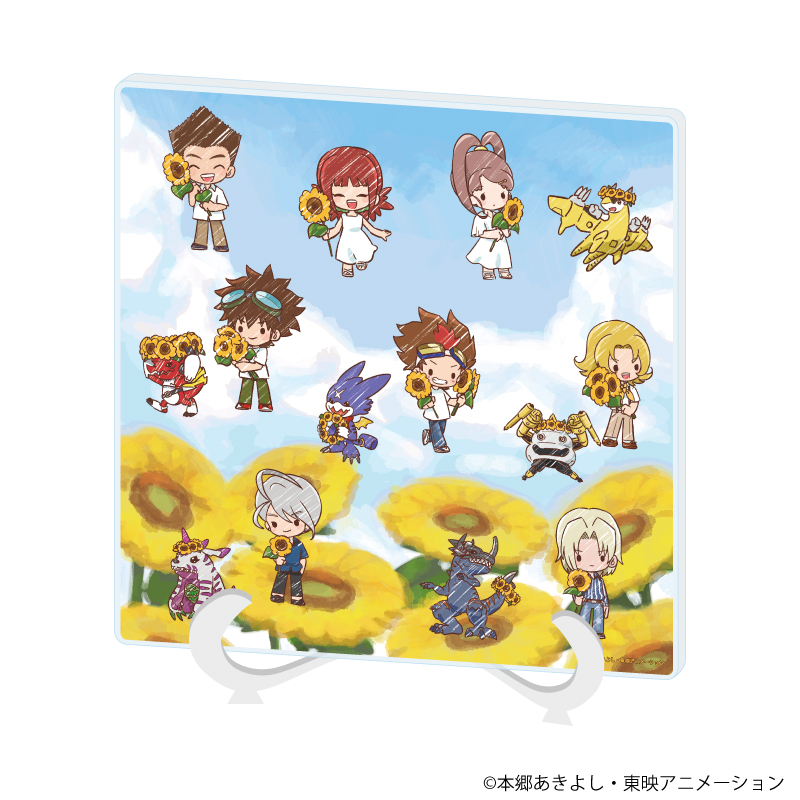 デジモンクロスウォーズ_アクリルアートボード01/集合デザイン(グラフアートイラスト)