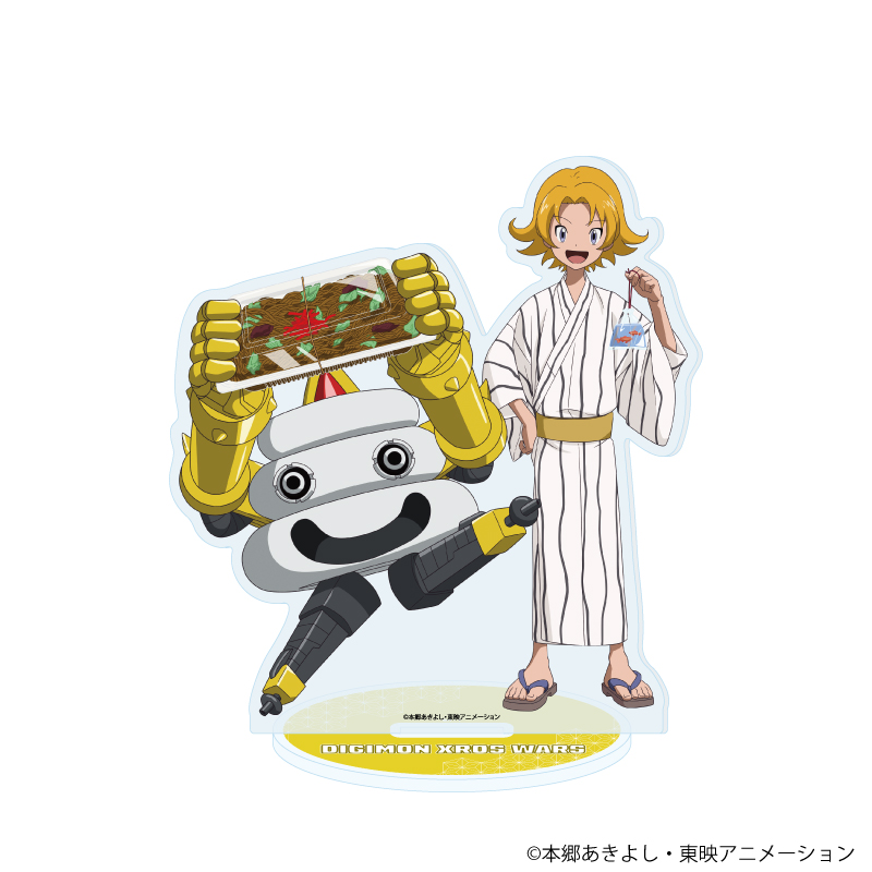 デジモンクロスウォーズ_アクリルスタンド03/天野ユウ&ダメモン(描き下ろしイラスト)	