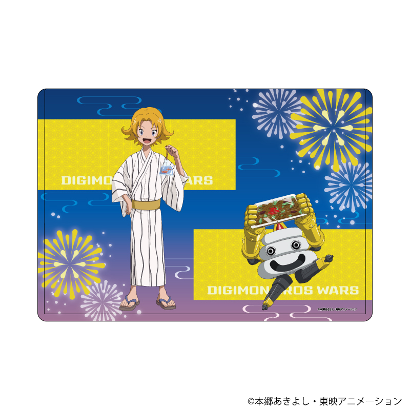デジモンクロスウォーズ_キャラクリアケース03/天野ユウ&ダメモン(描き下ろしイラスト)
