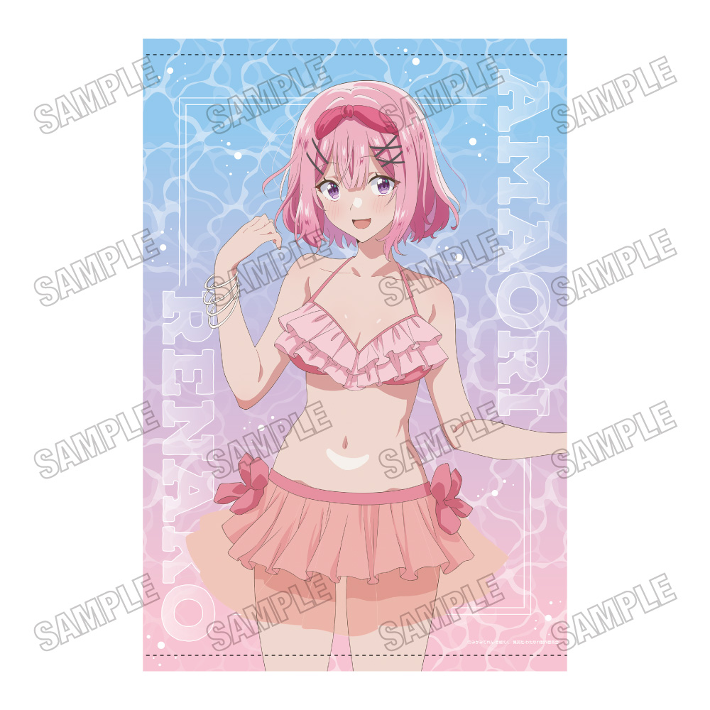 わたしが恋人になれるわけないじゃん、ムリムリ!(※ムリじゃなかった!?)_描き下ろしB2タペストリー【水着ver.】?甘織れな子