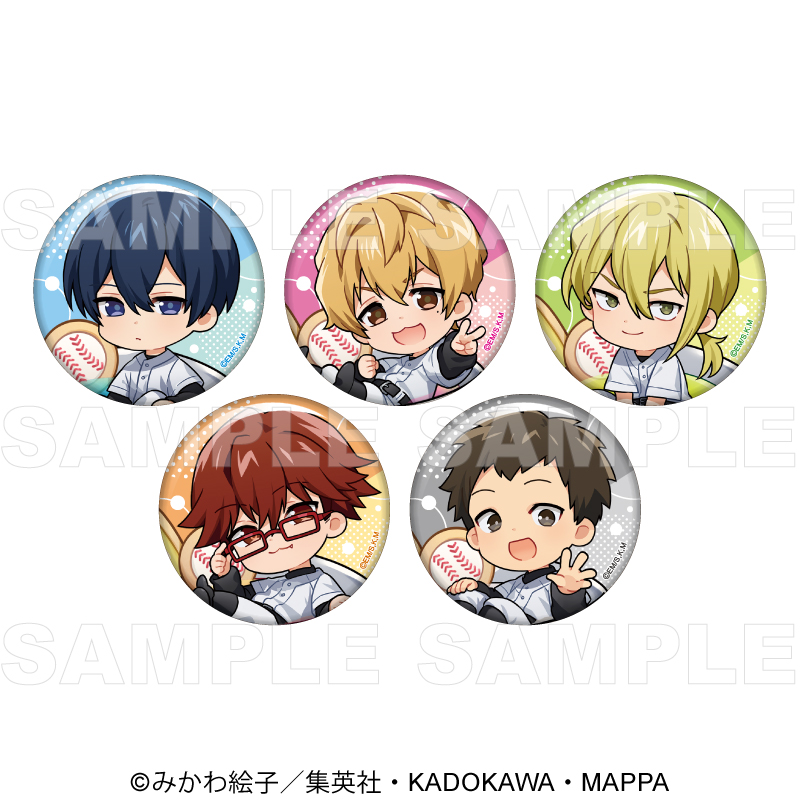 忘却バッテリー_ちゃぽんっ! トレーディング缶バッジ【BOX／5個