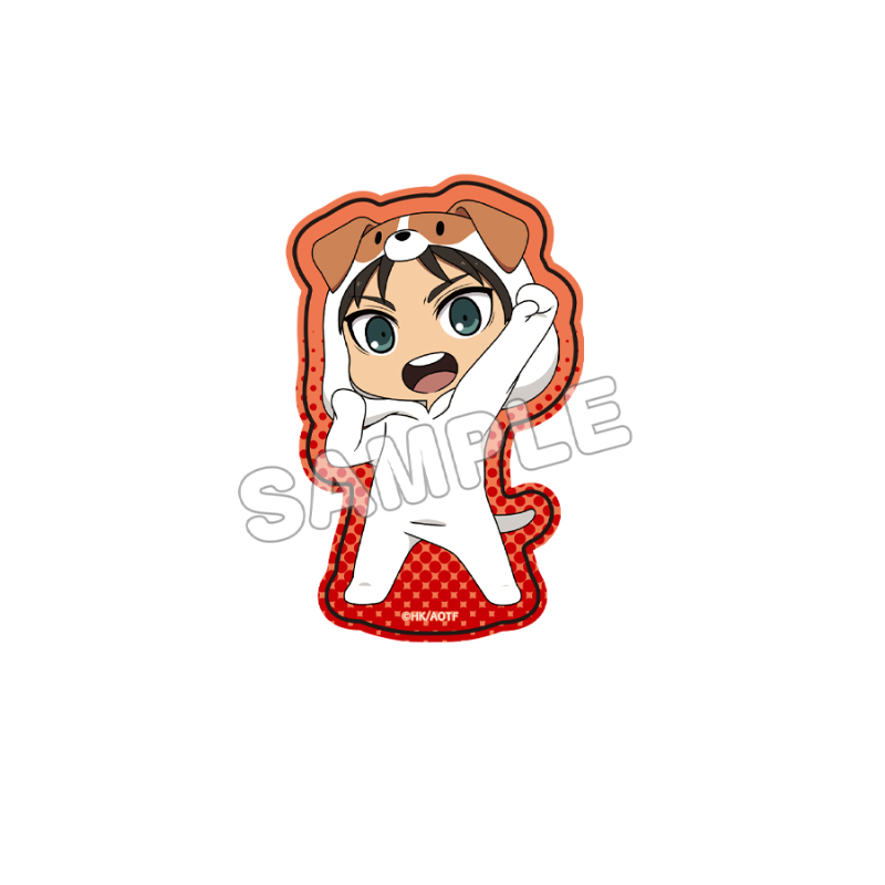 進撃の巨人_ホログラムダイカットステッカー1 エレン