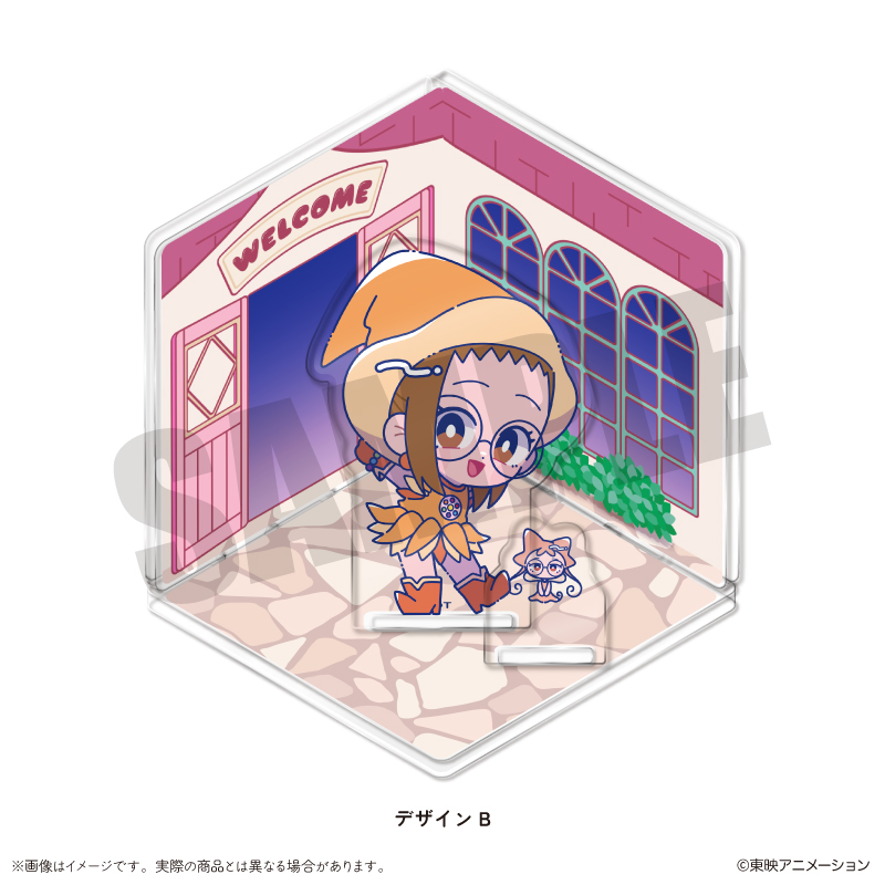 おジャ魔女どれみ_ジオラマ風アクリルスタンド B 藤原はづき・レレ