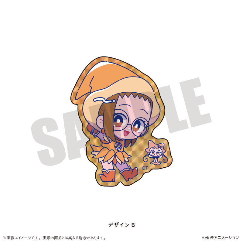 おジャ魔女どれみ_キラキラダイカットシール B 藤原はづき・レレ