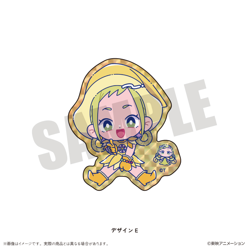 おジャ魔女どれみ_キラキラダイカットシール E 飛鳥ももこ・ニニ