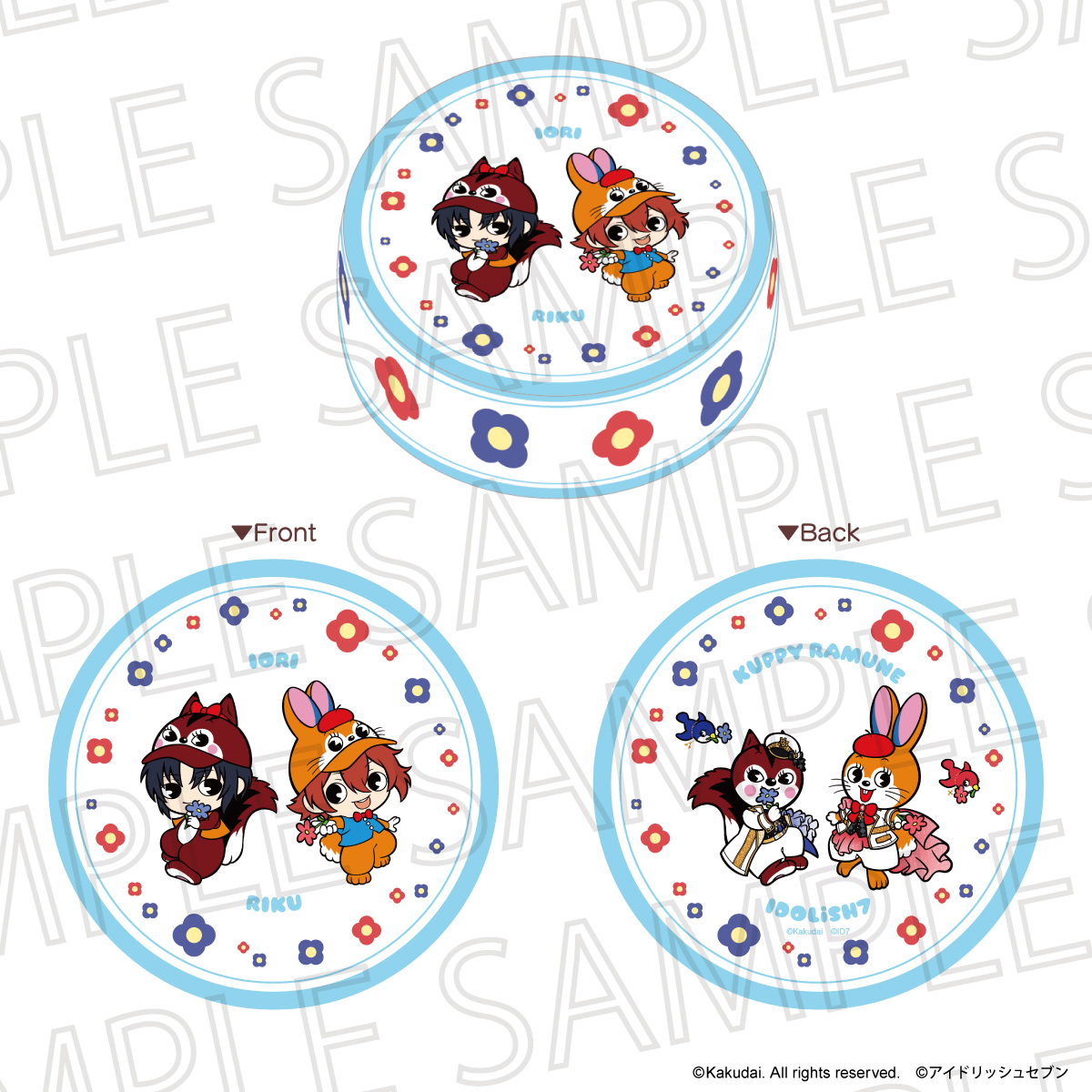 クッピーラムネ×IDOLiSH7_ラムネ風クッション　クッピー&ラム/和泉一織&七瀬陸