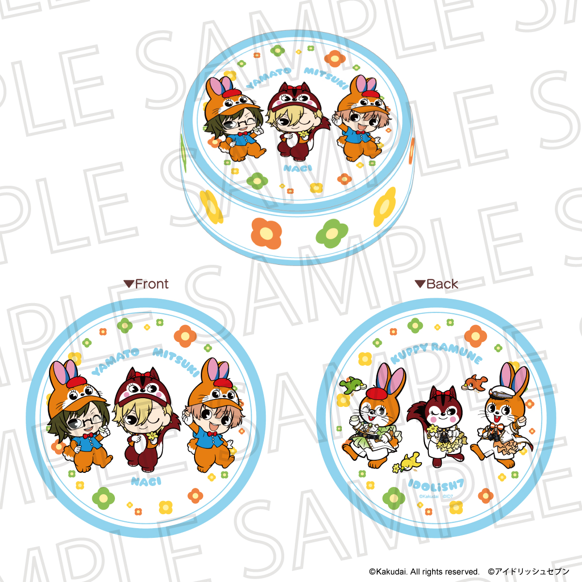 クッピーラムネ×IDOLiSH7_ラムネ風クッション　クッピー&ラム/二階堂大和&和泉三月＆六弥ナギ