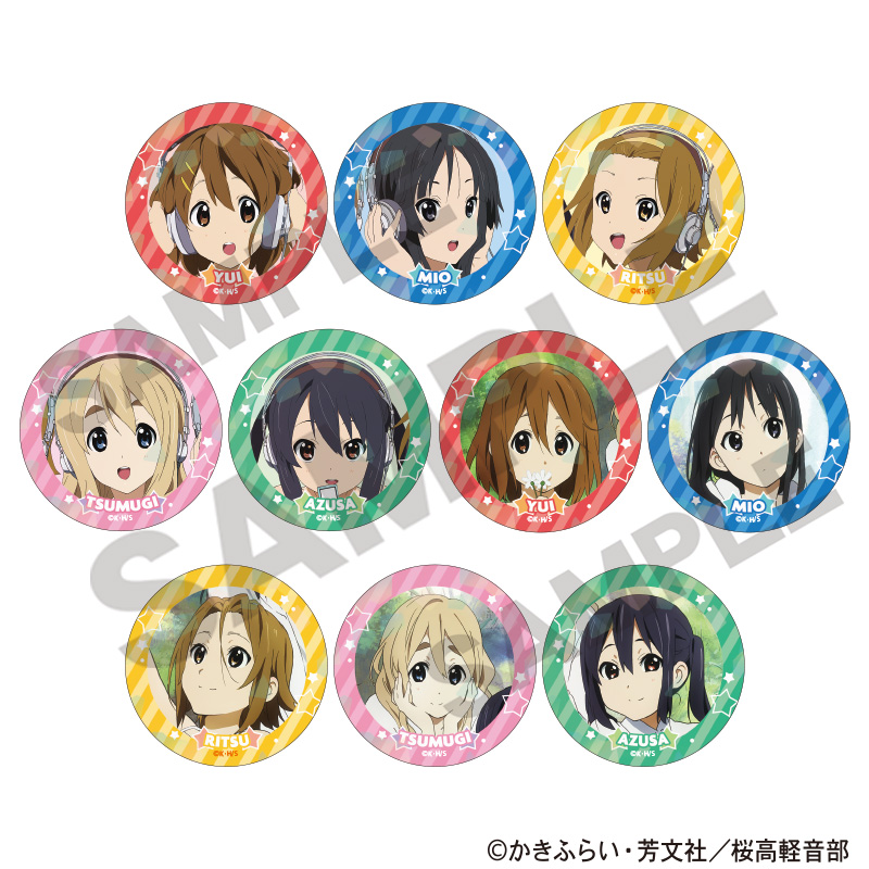 けいおん！_トレーディングホログラム缶バッジ 【コンプリートBOX／10個入り】