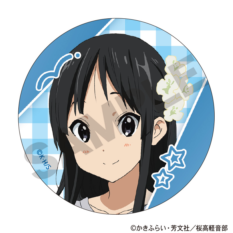 けいおん！_丸型缶マグネット　秋山澪