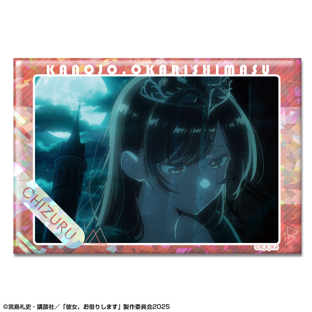 彼女、お借りします_ホログラム缶バッジ Ver.3 デザイン01(水原千鶴/A)