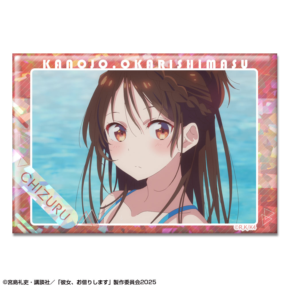 彼女、お借りします_ホログラム缶バッジ Ver.3 デザイン03(水原千鶴/C