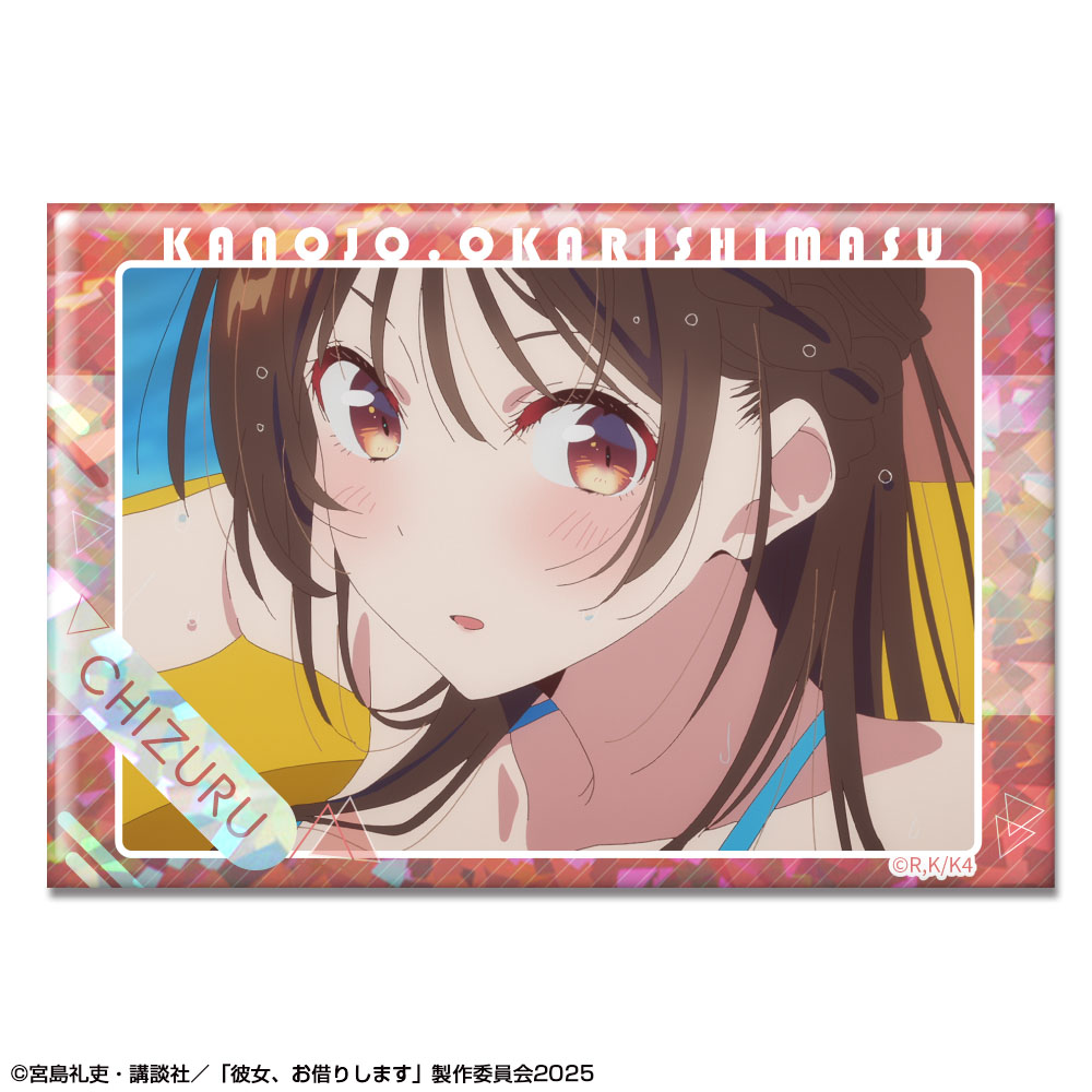 彼女、お借りします_ホログラム缶バッジ Ver.3 デザイン04(水原千鶴/D)