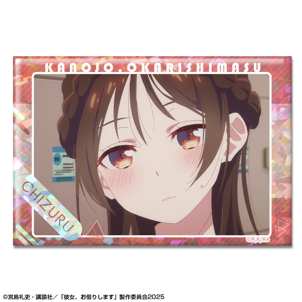 彼女、お借りします_ホログラム缶バッジ Ver.3 デザイン06(水原千鶴/F)
