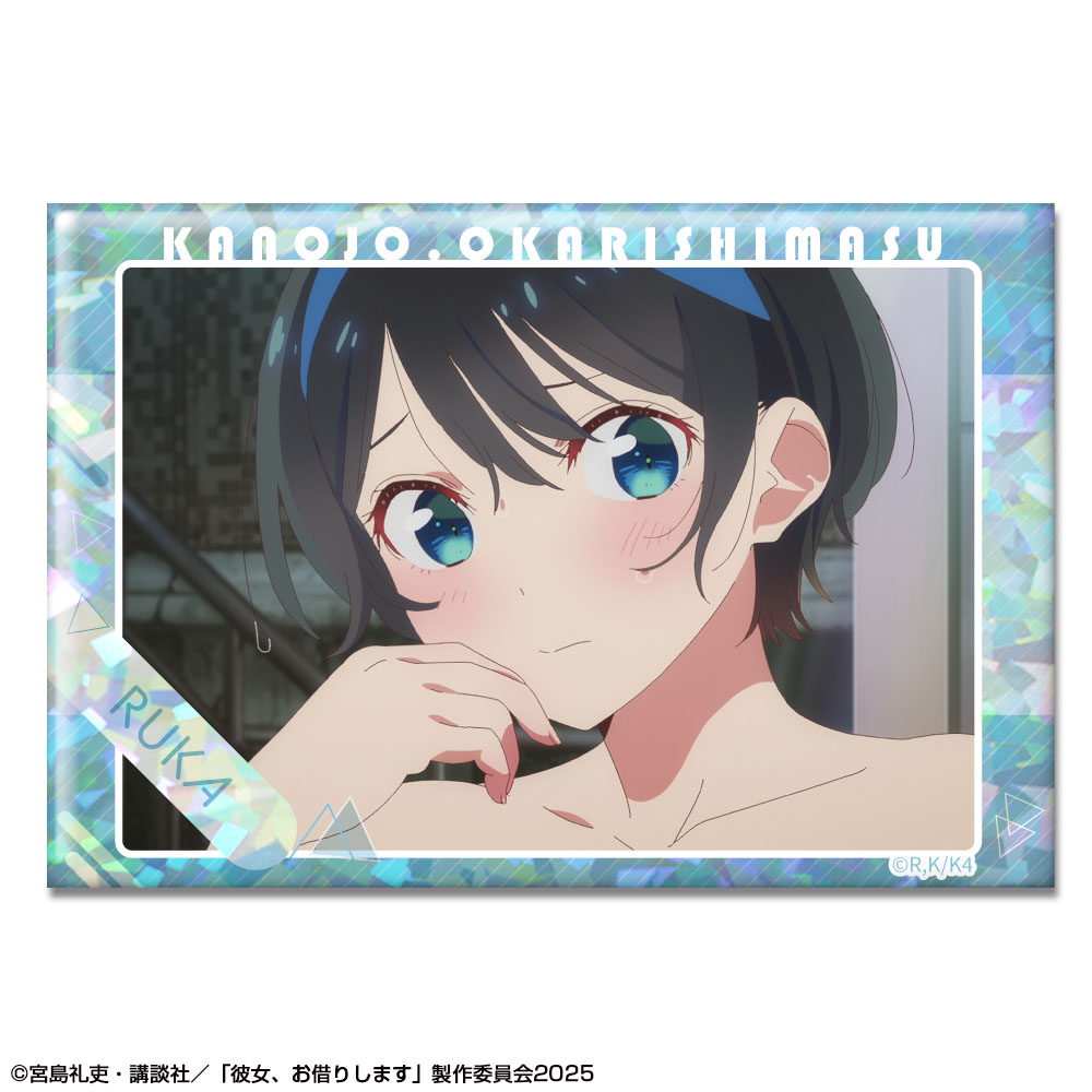 彼女、お借りします_ホログラム缶バッジ Ver.3 デザイン12(更科瑠夏/C)