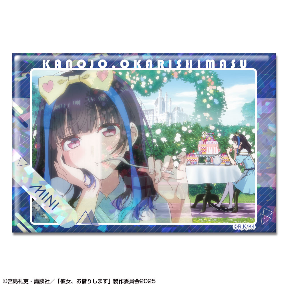 彼女、お借りします_ホログラム缶バッジ Ver.3 デザイン14(八重森みに)