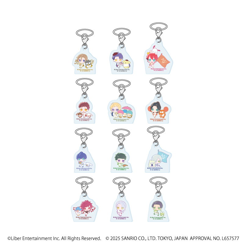 A3!×Sanrio characters_めじるしチャーム02/A＆W コンプリートセット(全12種)(ミニキャライラスト)【コンプリートセット/12個入り】
