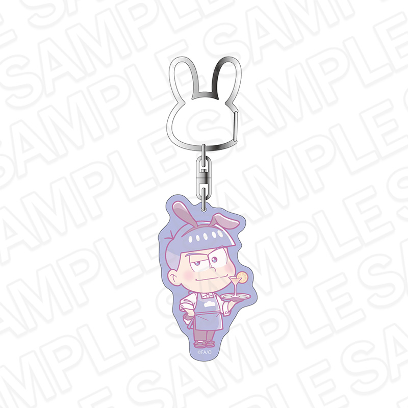 おそ松さん_ホログラムキーホルダー カラ松 バニーボーイ デフォルメ ver.