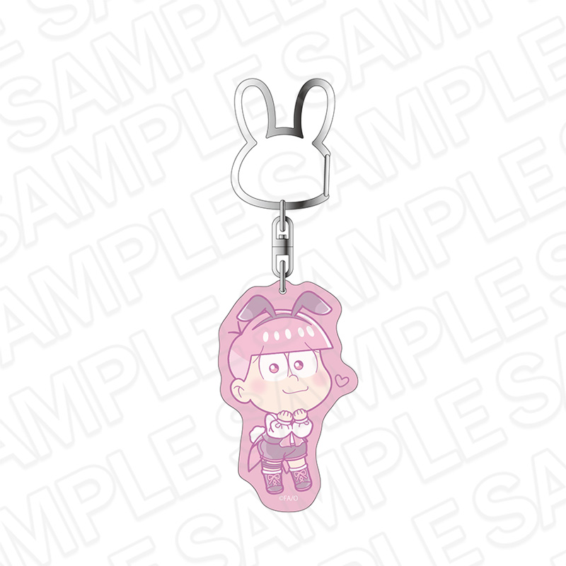 おそ松さん_ホログラムキーホルダー トド松 バニーボーイ デフォルメ ver.