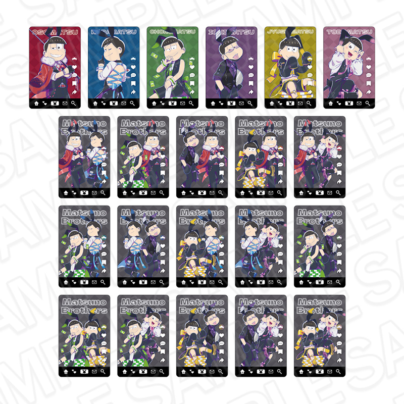 おそ松さん_コレクションカード(ブラインド) バニーボーイ ver.　【コンプリートOPP／21個入り】