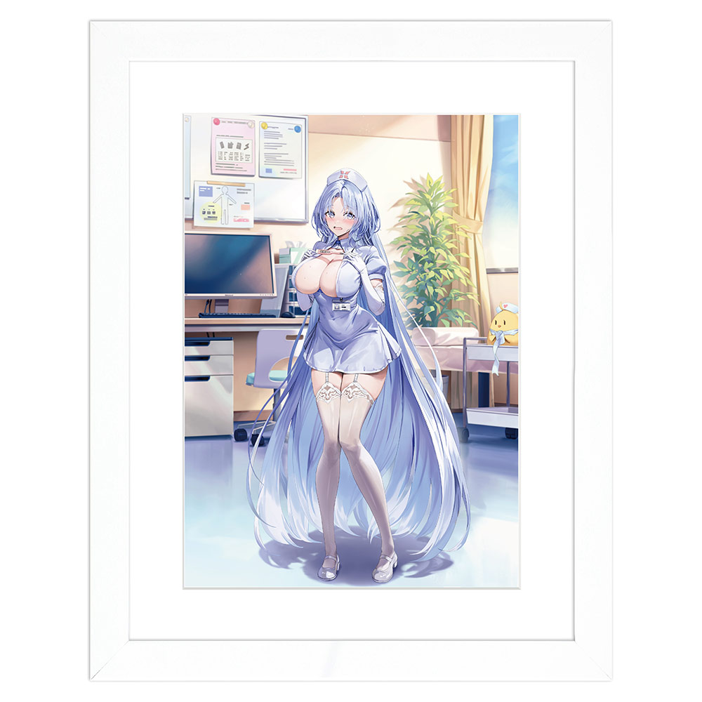 アズールレーン_描き下ろしキャラファイングラフ(アルザス/ナース) A4