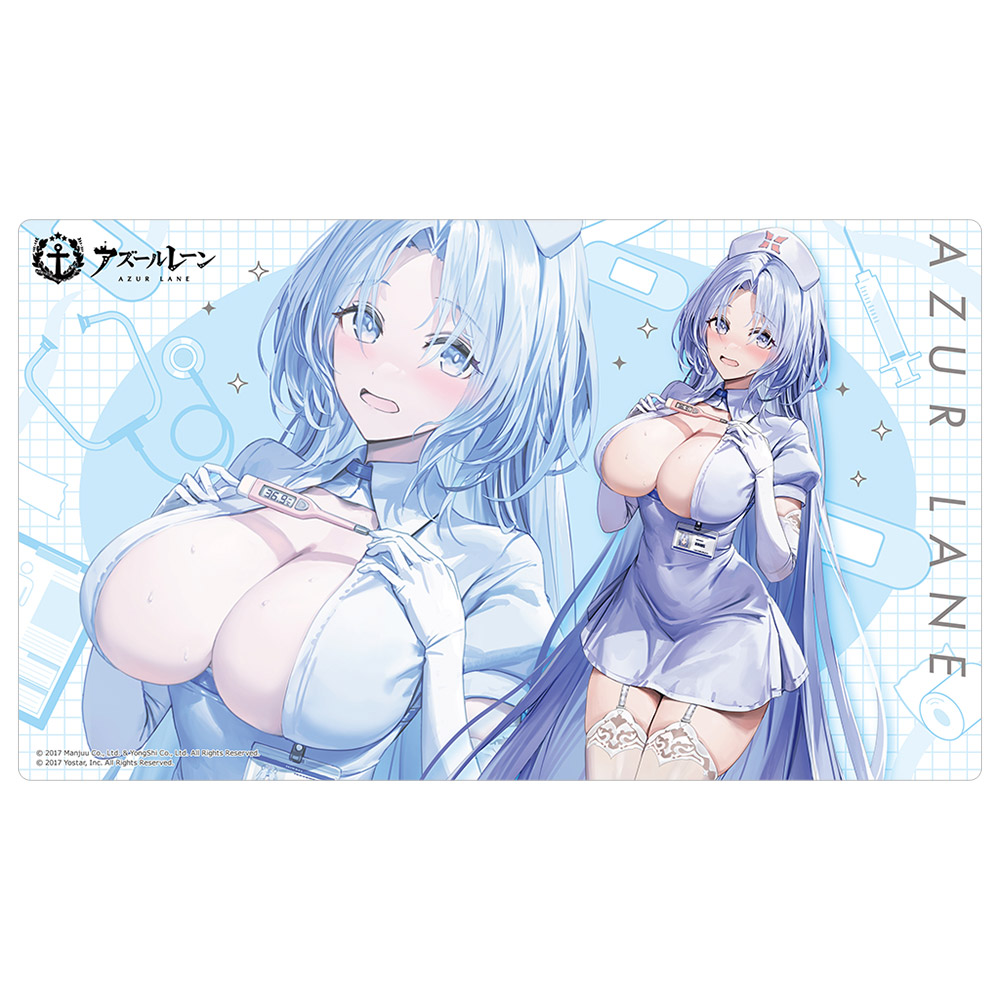 アズールレーン_描き下ろしラバーマット(アルザス/ナース)